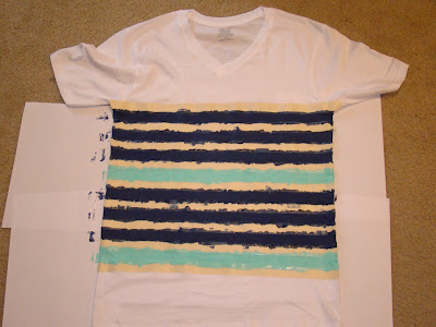 Anatomy of a Craft: DIY Painted Striped Shirt
