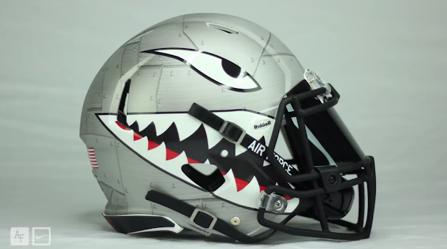 Air Force Football Sharktooth Helmet 2016