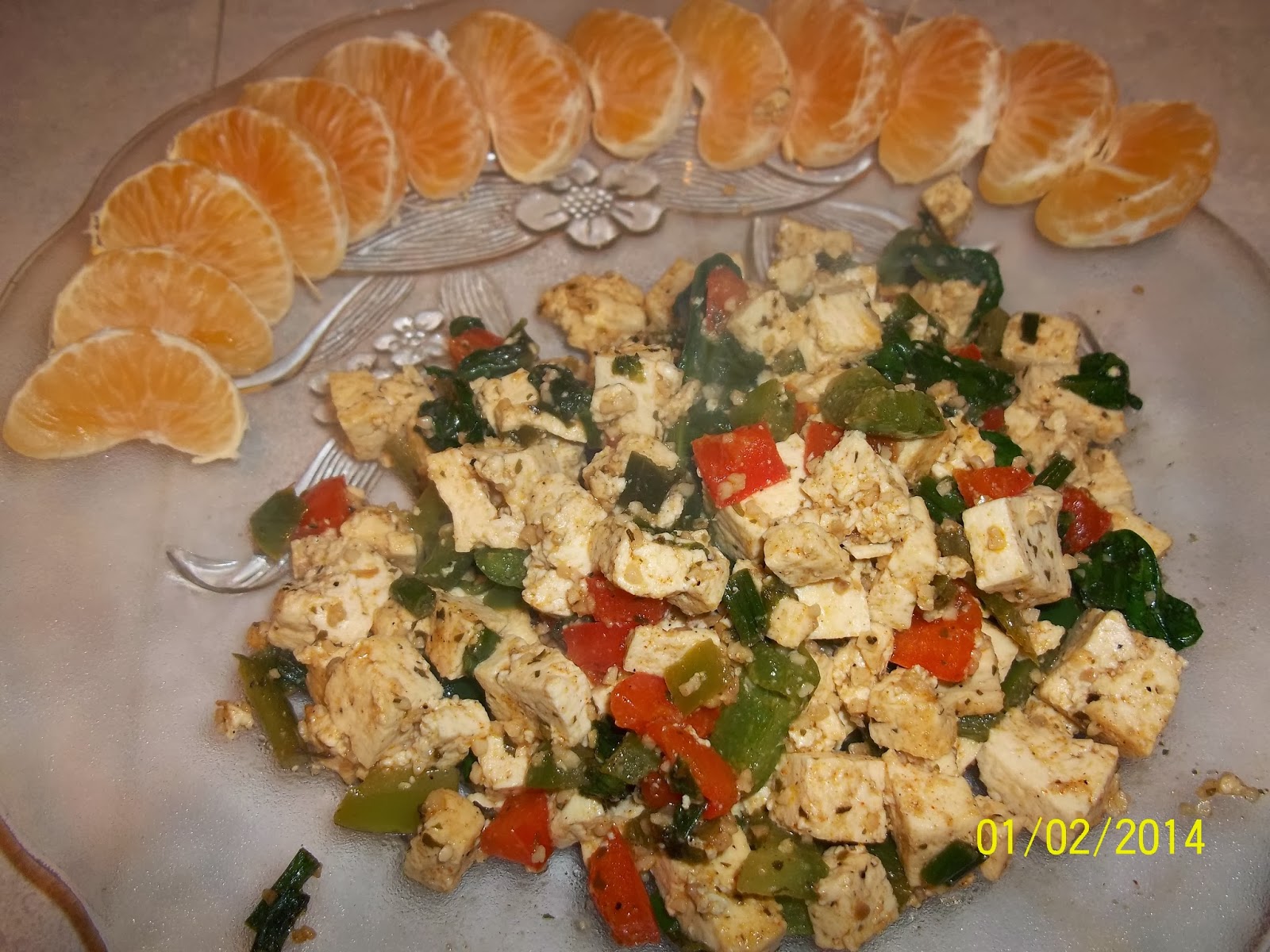 RECIPES FROM GINGER'S KITCHEN: TOFU VEGGIE SCRAMBLE