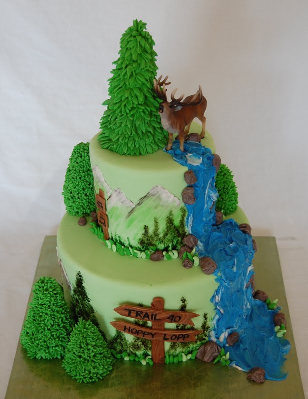 CakeFilley: Mountain/Elk Cake