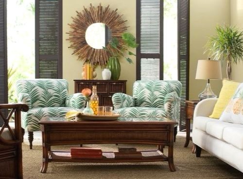 Tropical Island Staples for the Living Room