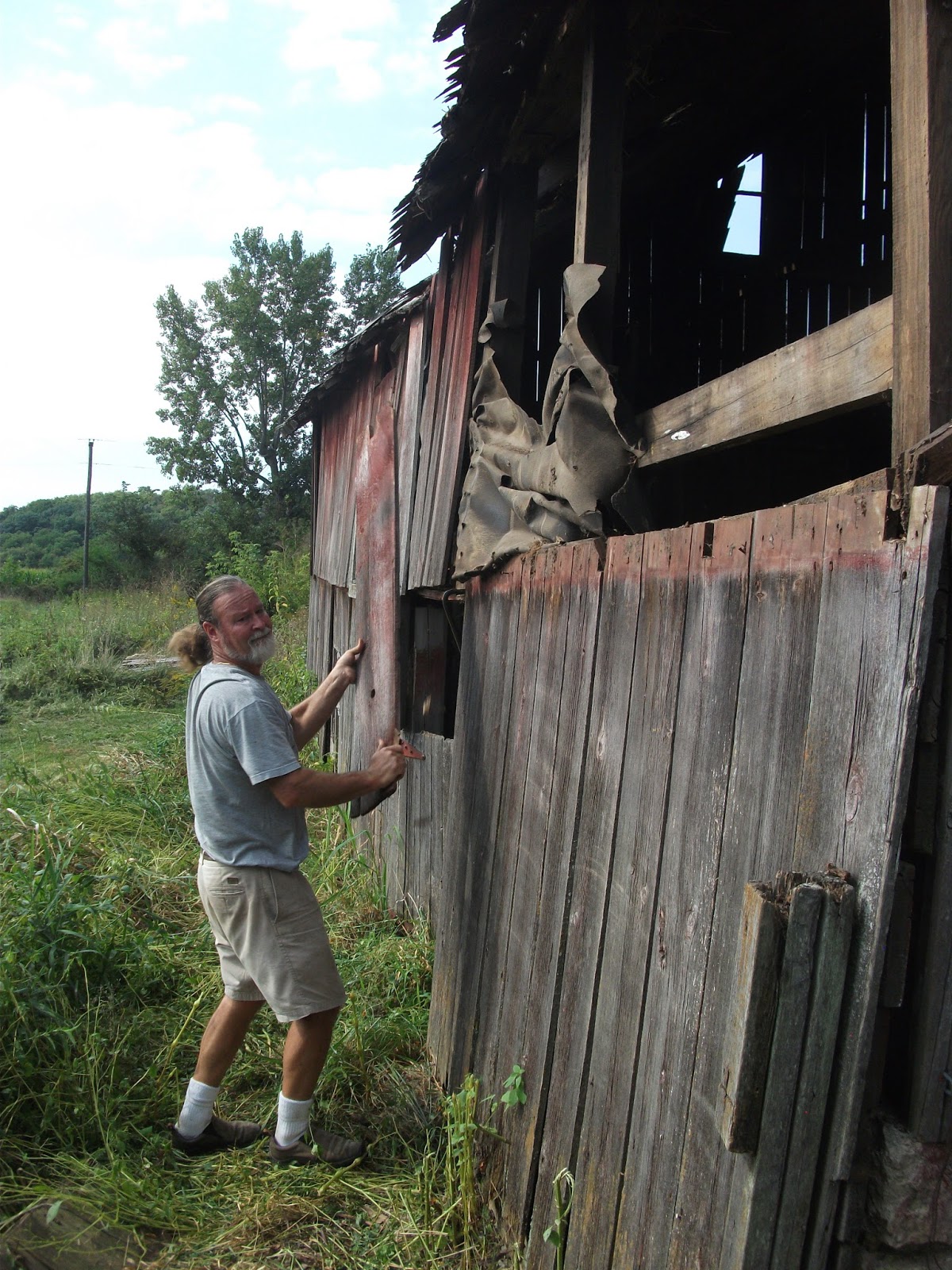 Covo Hills Farm September 6, 2013 Tearing down the barn