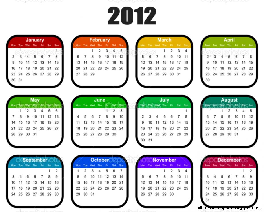Calendar for 2012 year — Stock Photo © alexwhite 6777454