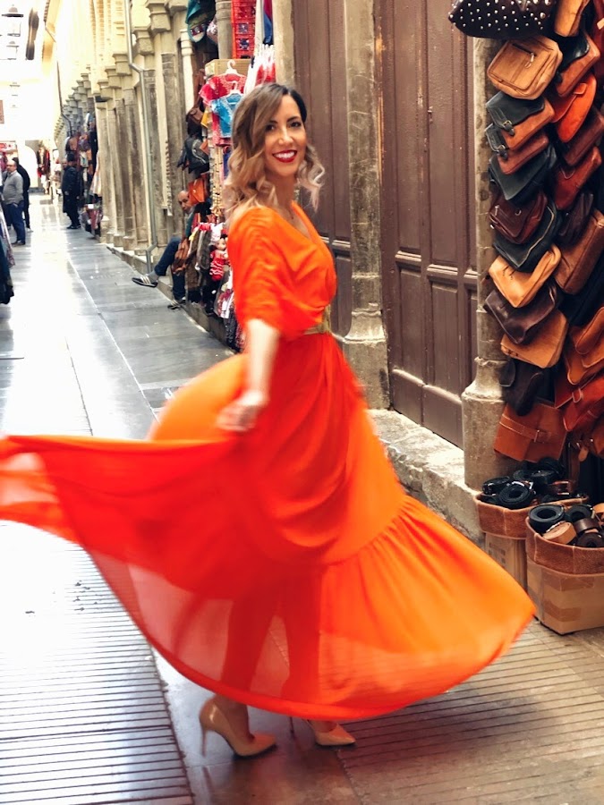 Fitness And Chicness-Look Invitada Estilo Griego Vestido y Tacon-5