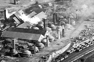 Beehive Brick and Tile kilns  Knutton Tileries Photo: source unknown  Date: 1930s