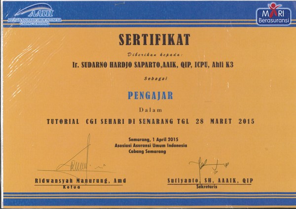 Soal Jawaban Certificate General Insurance Cgi 001 Aamai Asuransi Indonesia