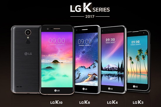Los nuevos LG K4, LG K8 y LG K10 disponibles oficialmente, serie K 2017 de LG