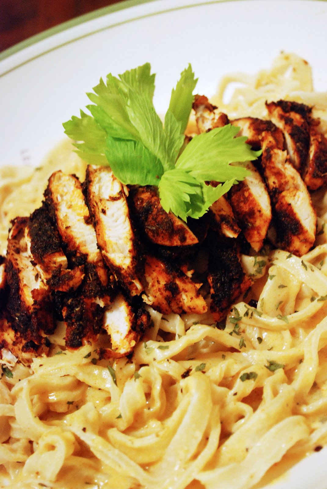 fashionably foodie blackened chicken pasta