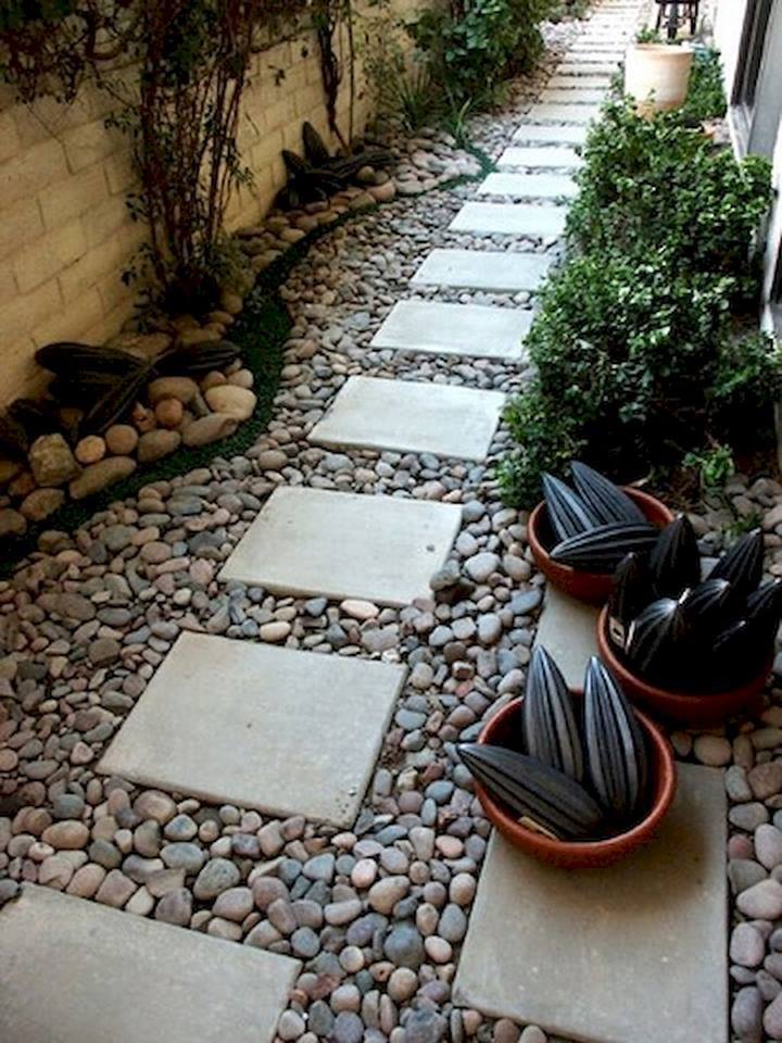 20 Inexpensive Easy Gravel Paths, Walkway And Stepping Stones Ideas for