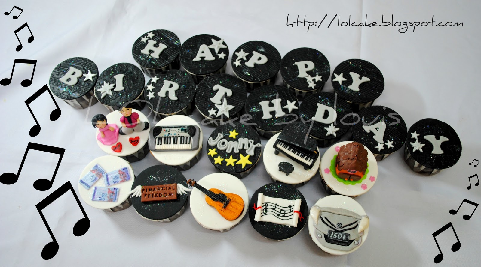 LOLcake Music Theme Cupcakes