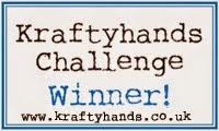 I'm a Kraftyhands Challenge Blog winner