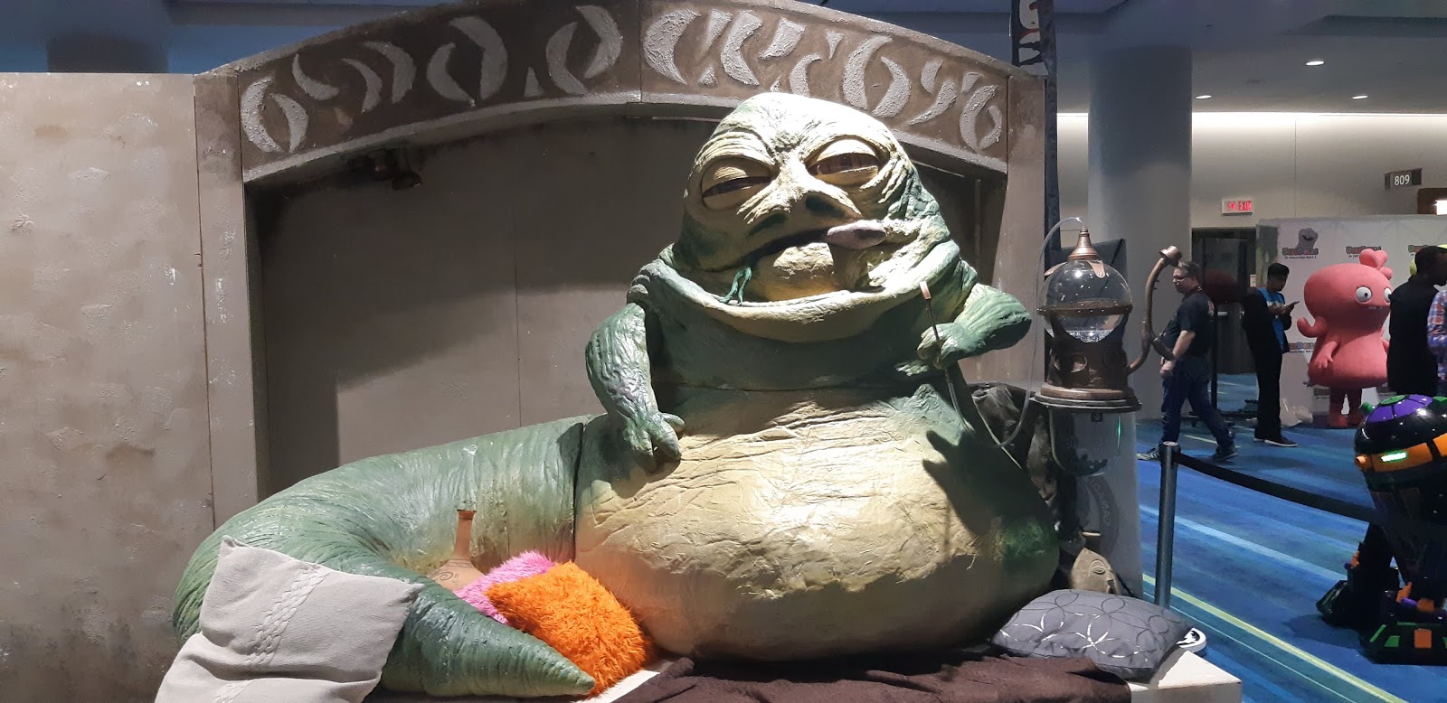 Jabba the Hutt - alot of people got their photo taken with him and made a d...