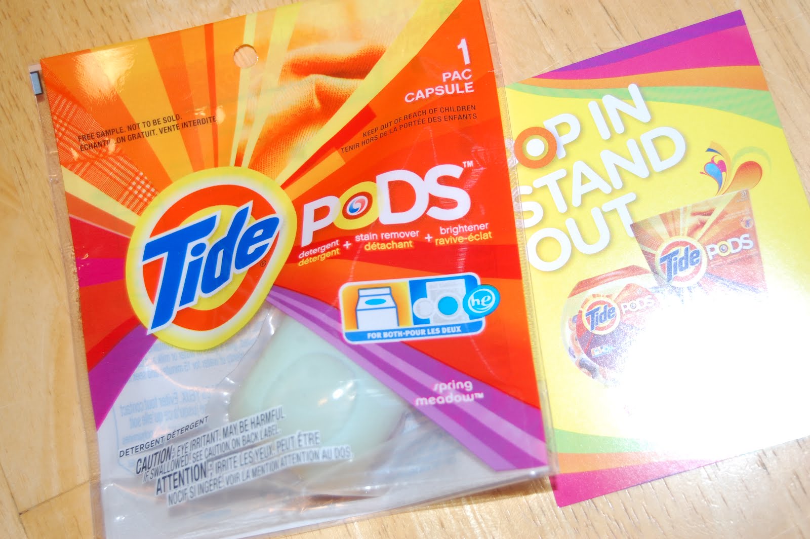 Temporary Waffle Washing with Tide Pods