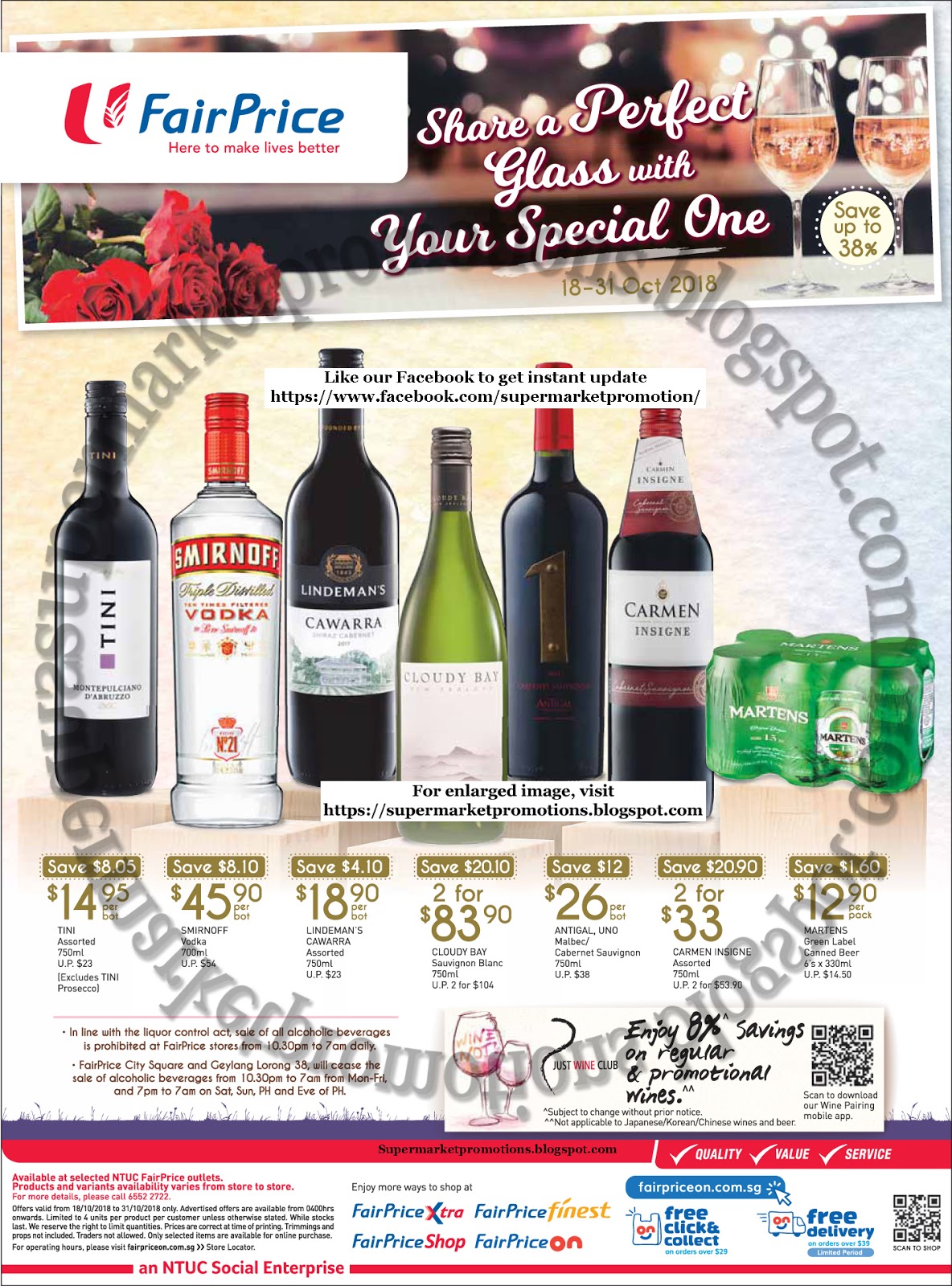 NTUC FairPrice Wine Promotion 18 31 October 2018 Supermarket Promotions