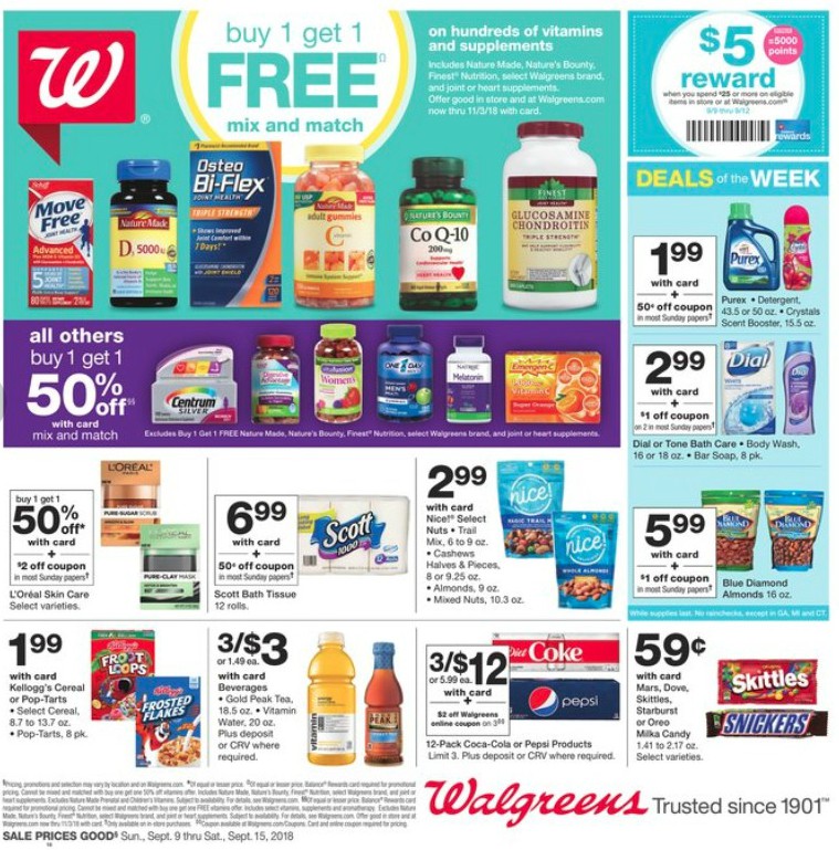 Walgreens Ad September 9 15 Now Available!