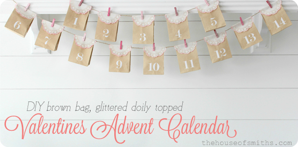 DIY Valentines Advent Calendar & Chalkboard Backdrops