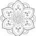 HD Easy Mandala Coloring Pages Design