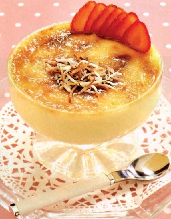 Leche quemada con coco rallado El Chef dice