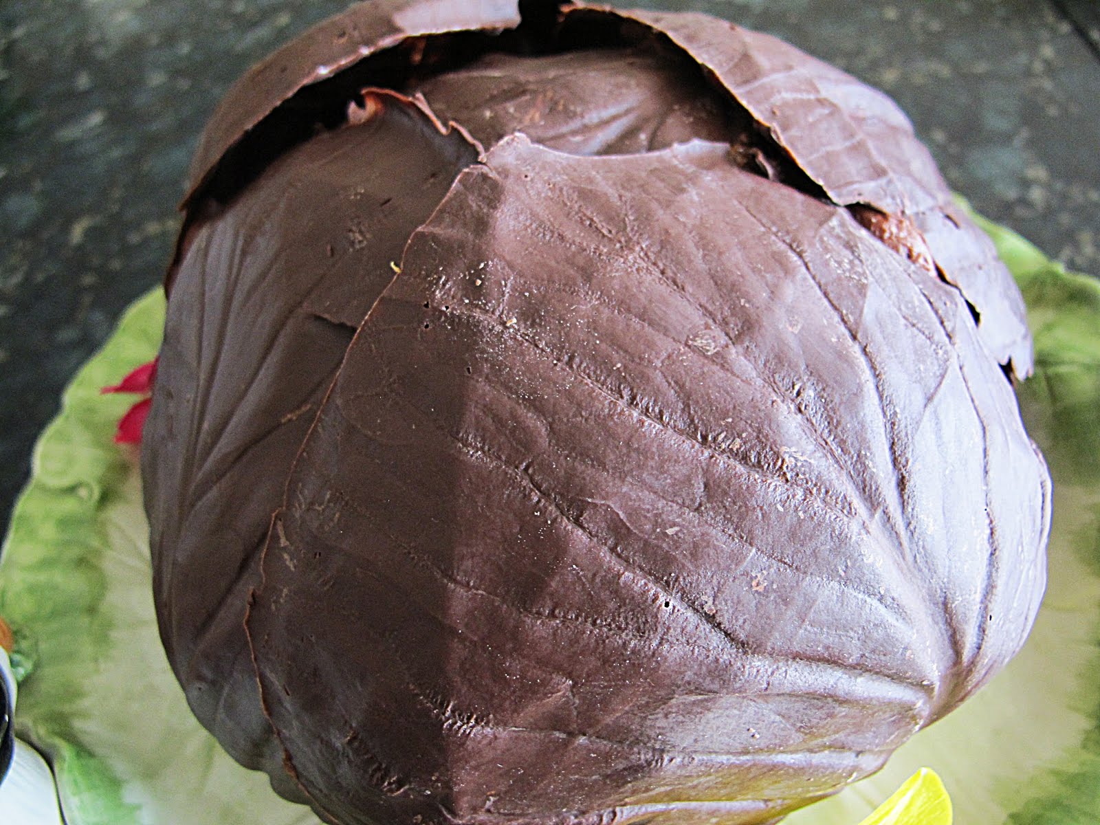 Chocolate Cabbage Cake Purple Chocolat Home