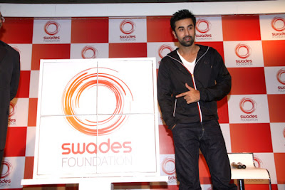 Ranbir Kapoor and Farah khan at Launch of Swades Foundation's new logo