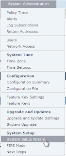 Cisco WSA initial setup