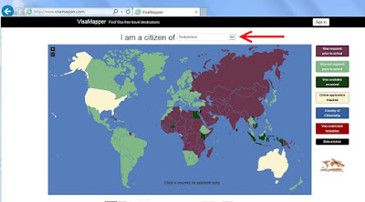 Visa Situation, Visapflichtige-Laender, Weltkarte, Übersicht
