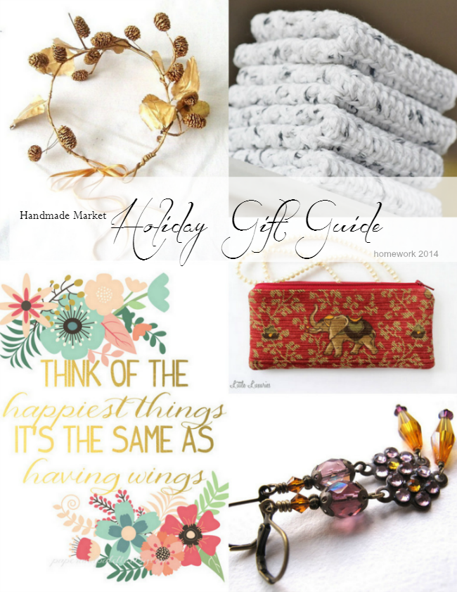 Handmade Market Holiday Gift Guide 2014