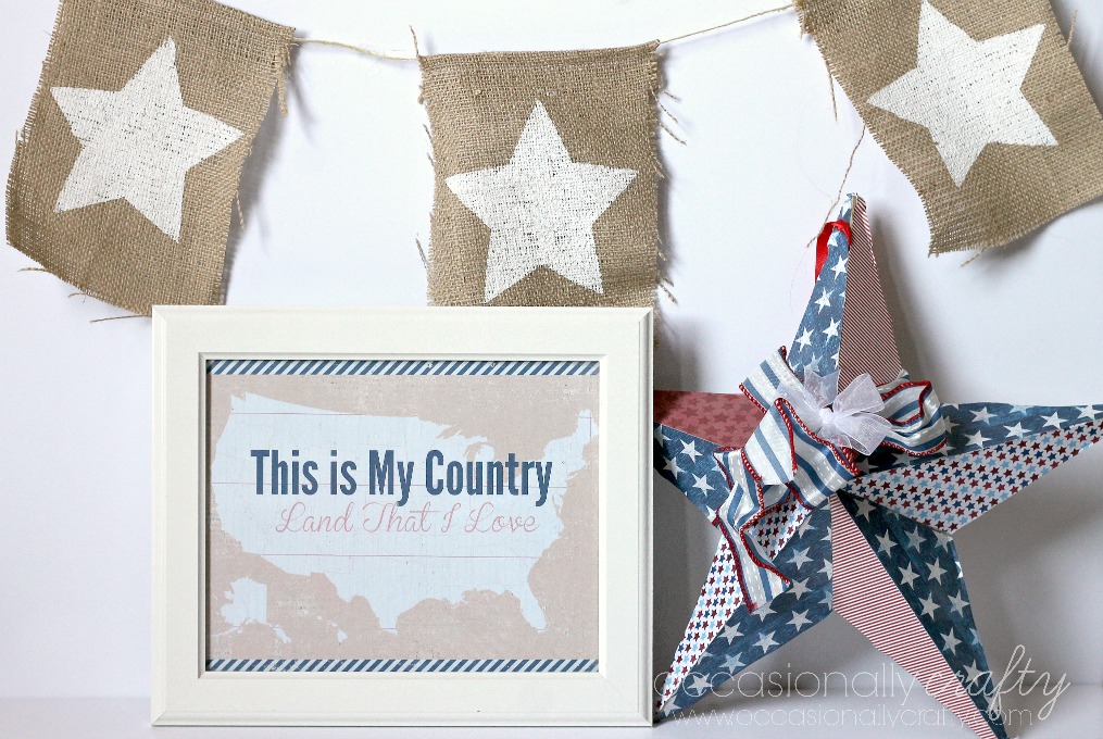 Free Patriotic Printable | Occasionally Crafty: Free Patriotic Printable