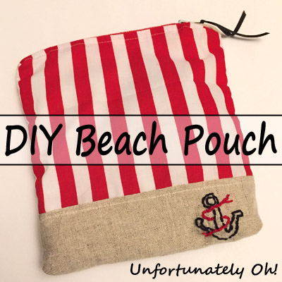 beachy zipper pouch