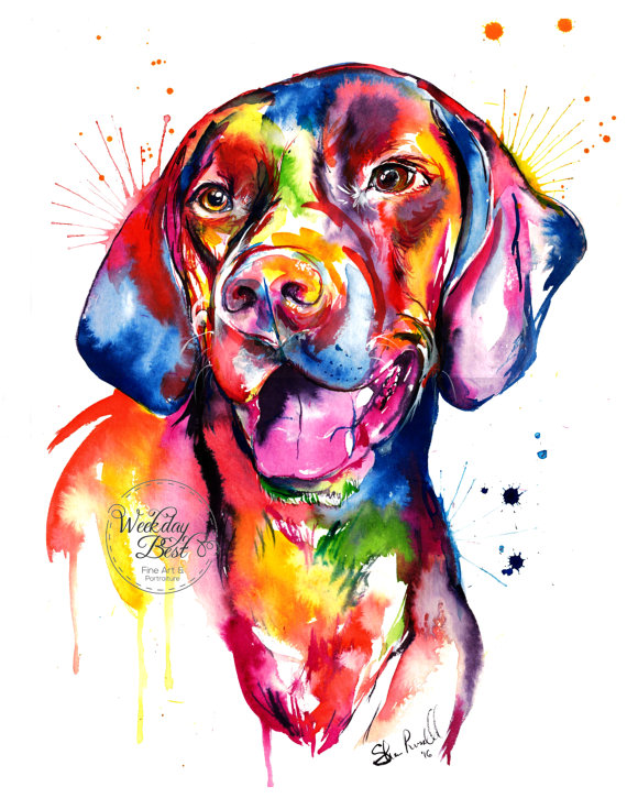 watercolor animal portraits