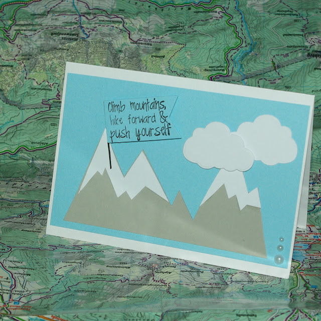 [DIY] Bergige Geburtstagskarte für alle Wanderer, Kletterer und Berg-Liebhaber