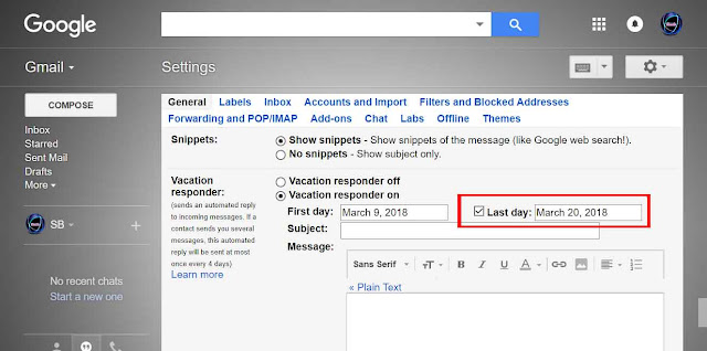 How to Set Up a Gmail  Vacation Responder