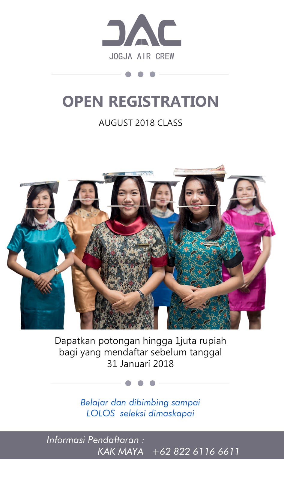 SEKOLAH PRAMUGARI JOGJA AIR CREW 2017