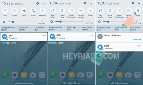 Cara Menyalakan Senter Samsung J3, J5, J7, A3, A5, A7 Cara Menyalakan Senter Samsung J3, J5, J7, A3, A5, A7
