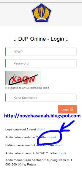 daftar dulu atau registrasi akun DJP Online Inilah cara mudah mengisi SPT Tahunan untuk ASN dan PNS tahun 2016 melalui DJP Online Direktorat Jenderal Pajak.