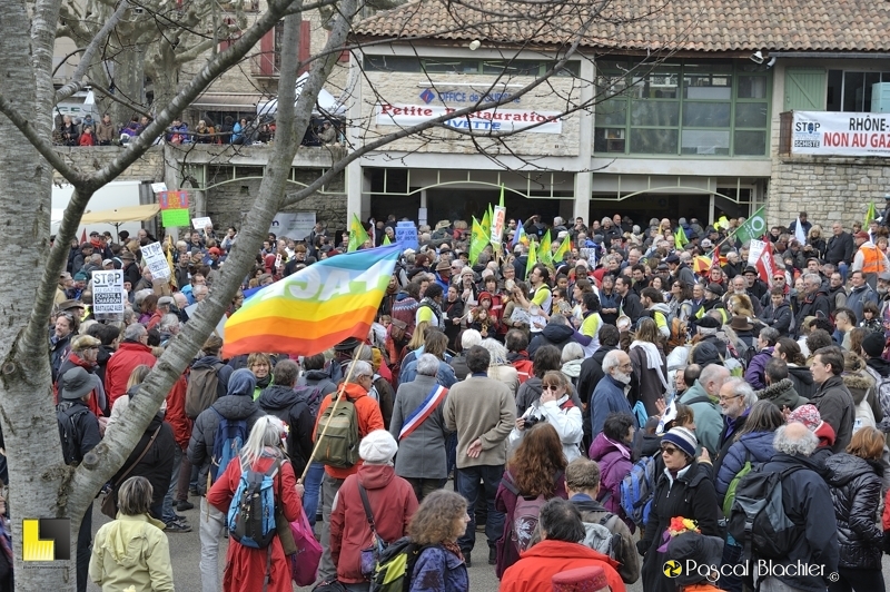 Barjac 2016 contre le gaz de schiste photo pascal blachier