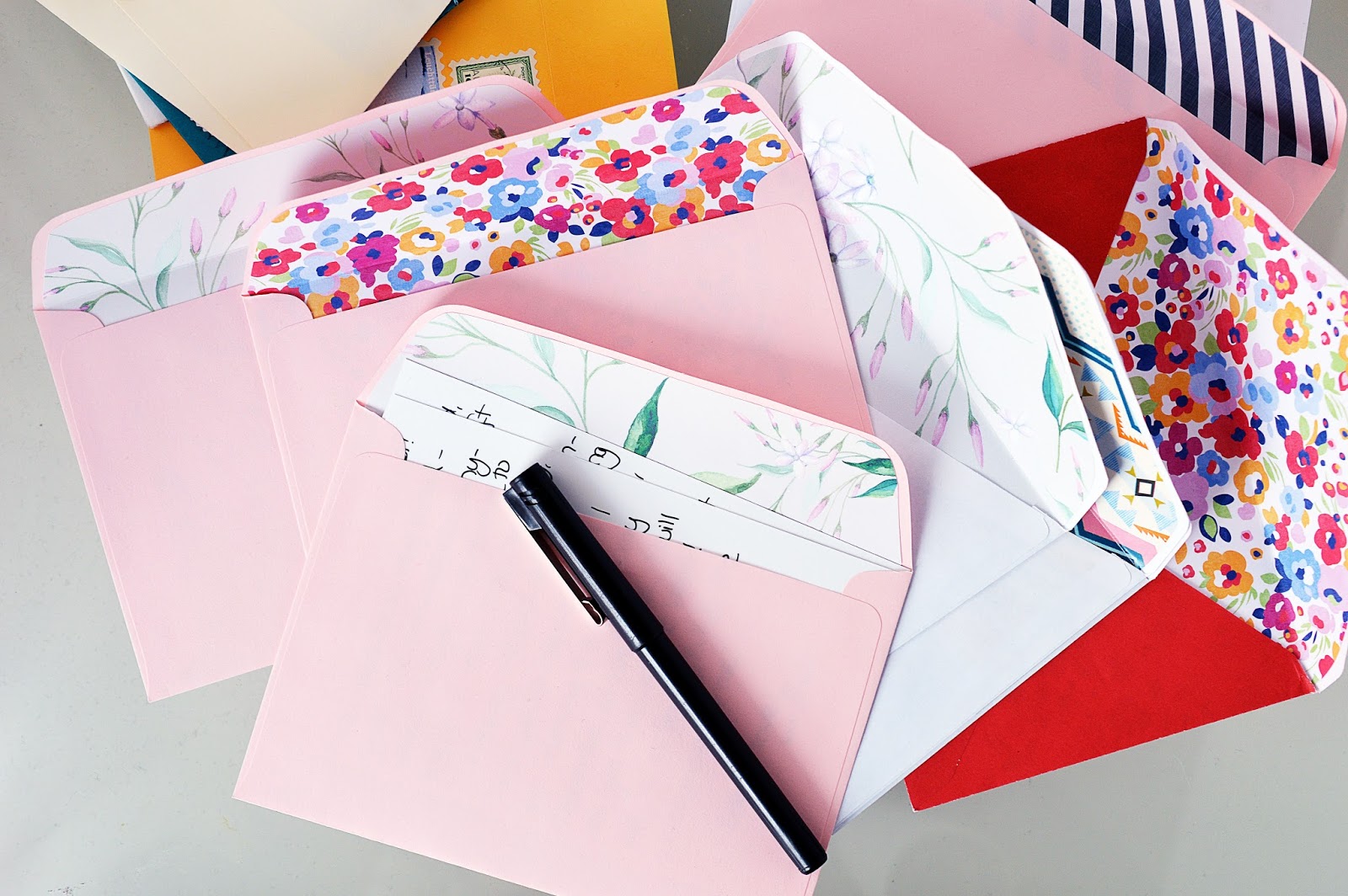 DIY Lined Envelopes | Motte's Blog