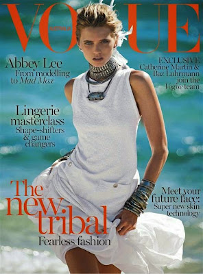 Australian model Abbey Lee cover of Vogue magazine
