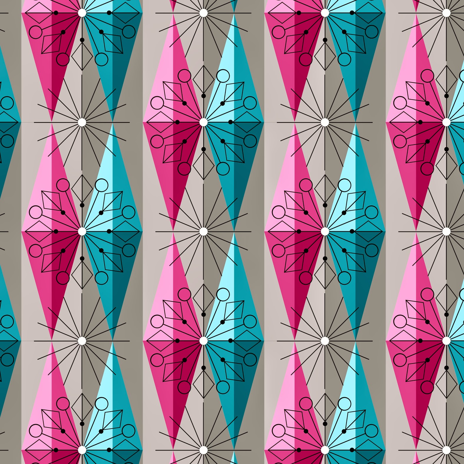 Ellen Giggenbach: retro wallpaper design