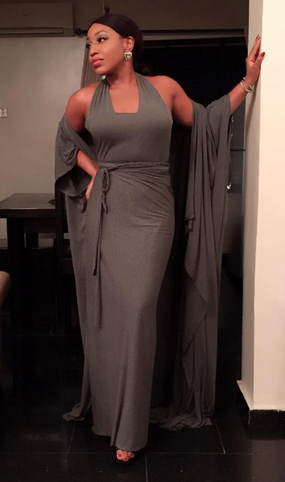 Photos: Rita Dominic stuns in green cape dress