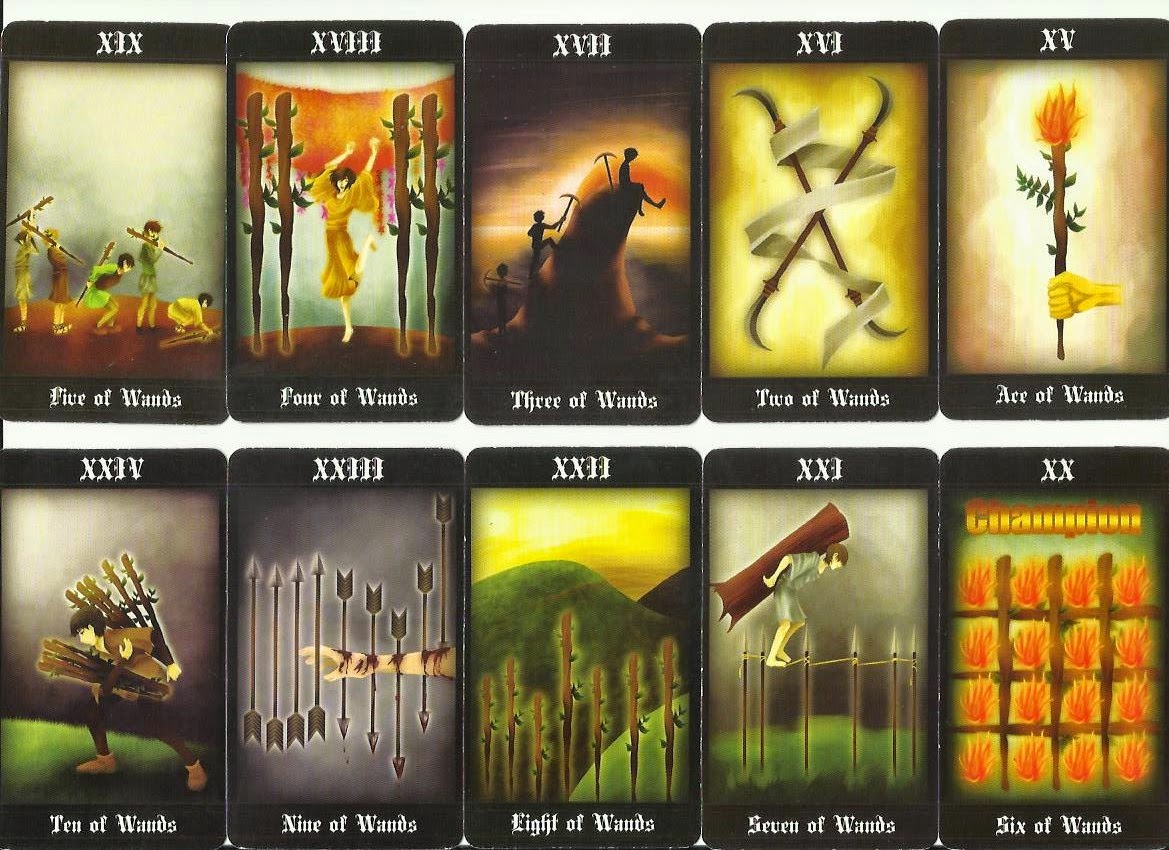Priskha's Tarot Notes The Minor Arcana Tarot Card; The Suit of Wands Meaning (Ace10). Kartu