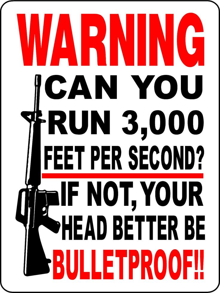 Funny and Crazy Gun Signs