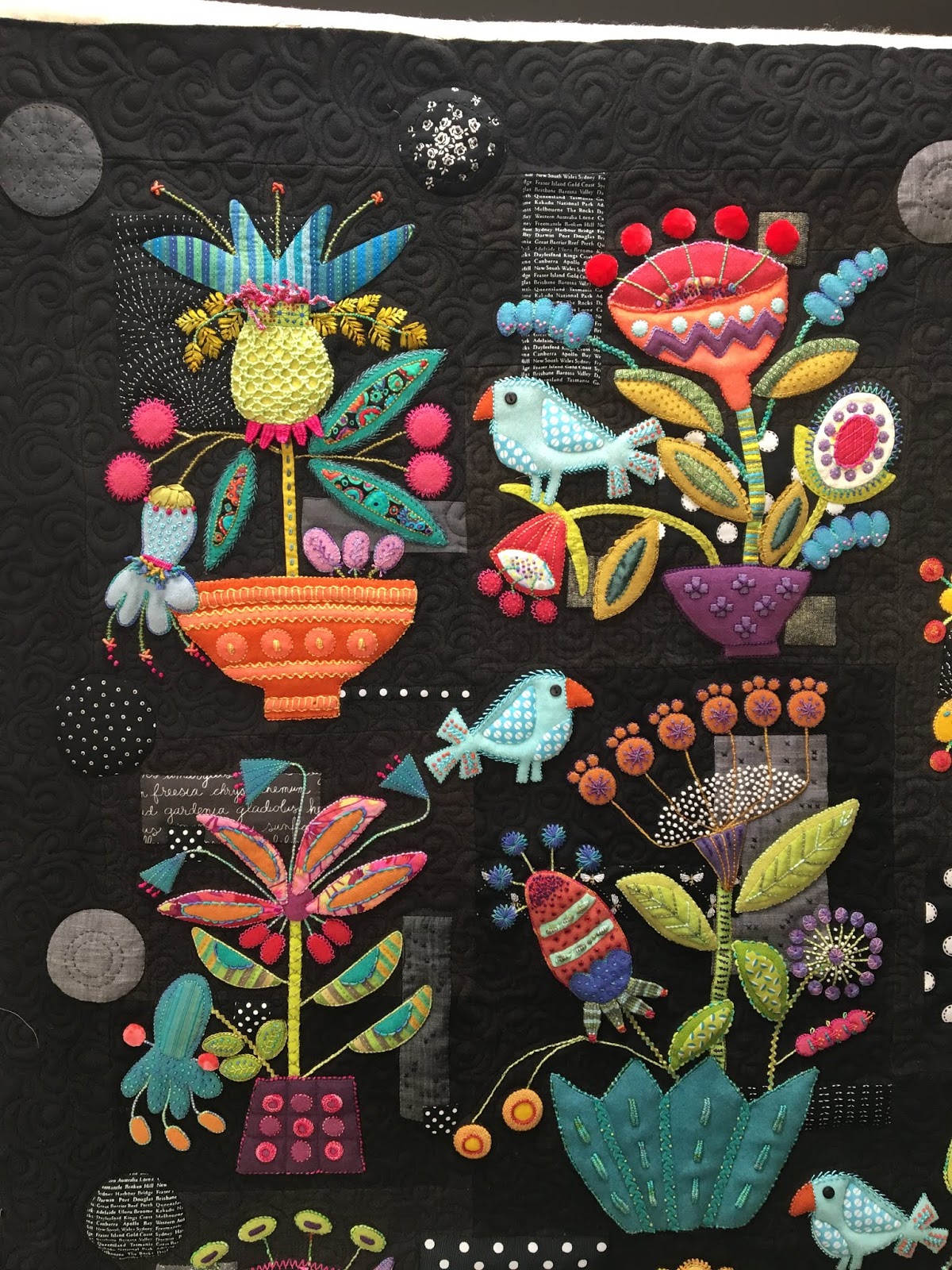 Grass Roots Quilting Sue Spargo Fresh Cut Block of the Month BOM