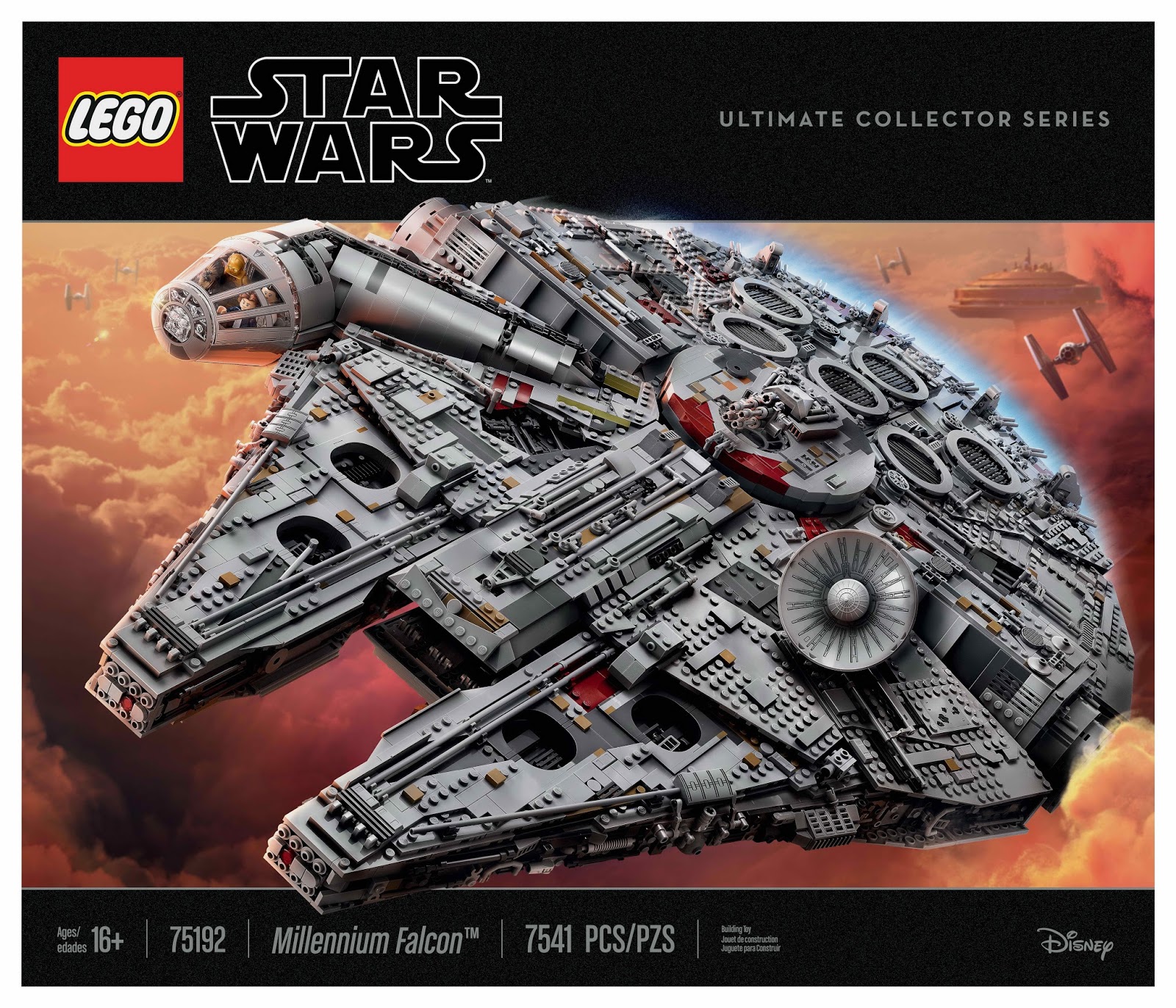 LEGO gosSIP: 310817 LEGO 75192 Millennium Falcon (Ultimate Collector Series) box art