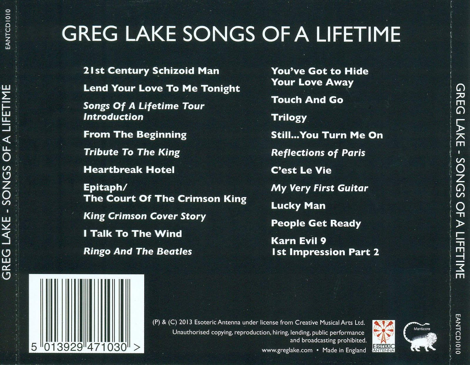 Текст песни озеро надежды. Greg Lake the Anthology. Песня no Lake.