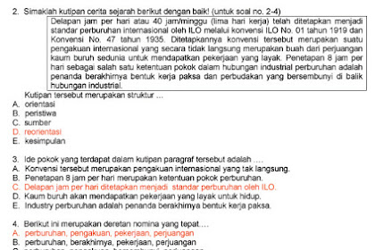 Soal Pilihan Ganda Bahasa Indonesia Kelas 12 Semester 1