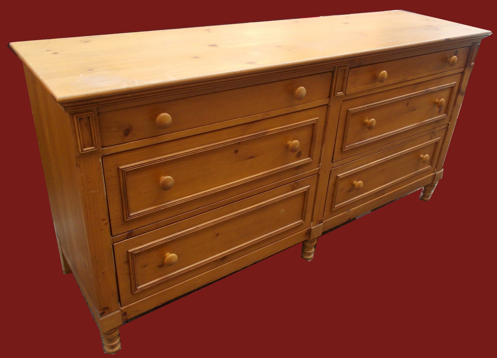 Uhuru Furniture & Collectibles Pine Dresser SOLD