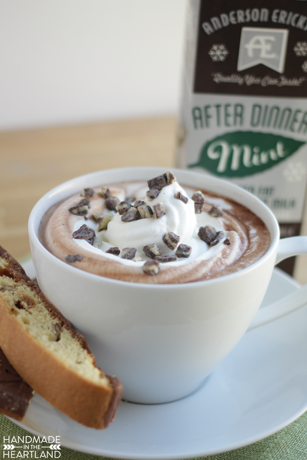 After Dinner Mint Hot Chocolate with AE Dairy