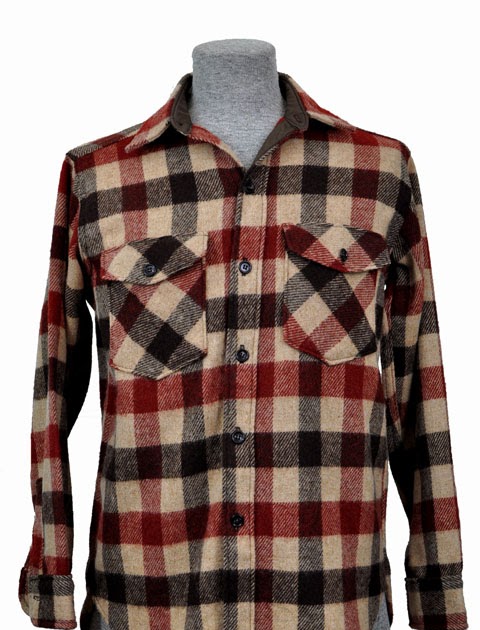 goodbye heart vintage: Vintage LL Bean Plaid Wool Shirt. Size Medium.