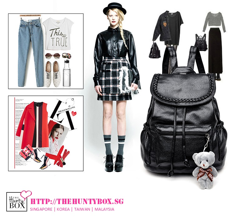 Korean leather Backpack THEHUNTYBOX